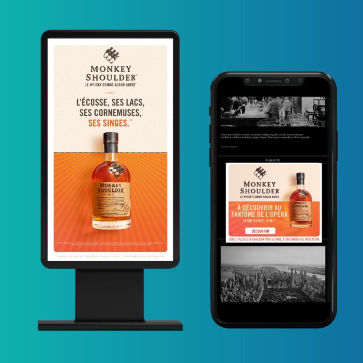 Monkey Shoulder fait décoller son intention d’achat de 14 points avec une campagne omnicanale personnalisée !